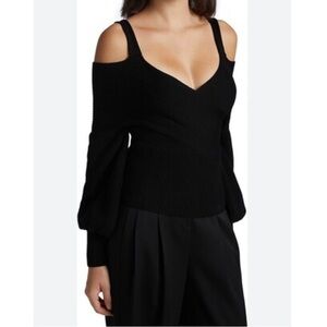 Amur Sweater Violetta Cold Shoulder in Black
